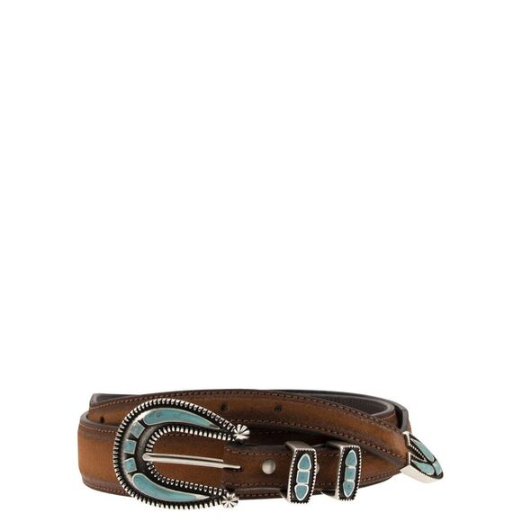 Alberto Luti Men Tobacco Belt